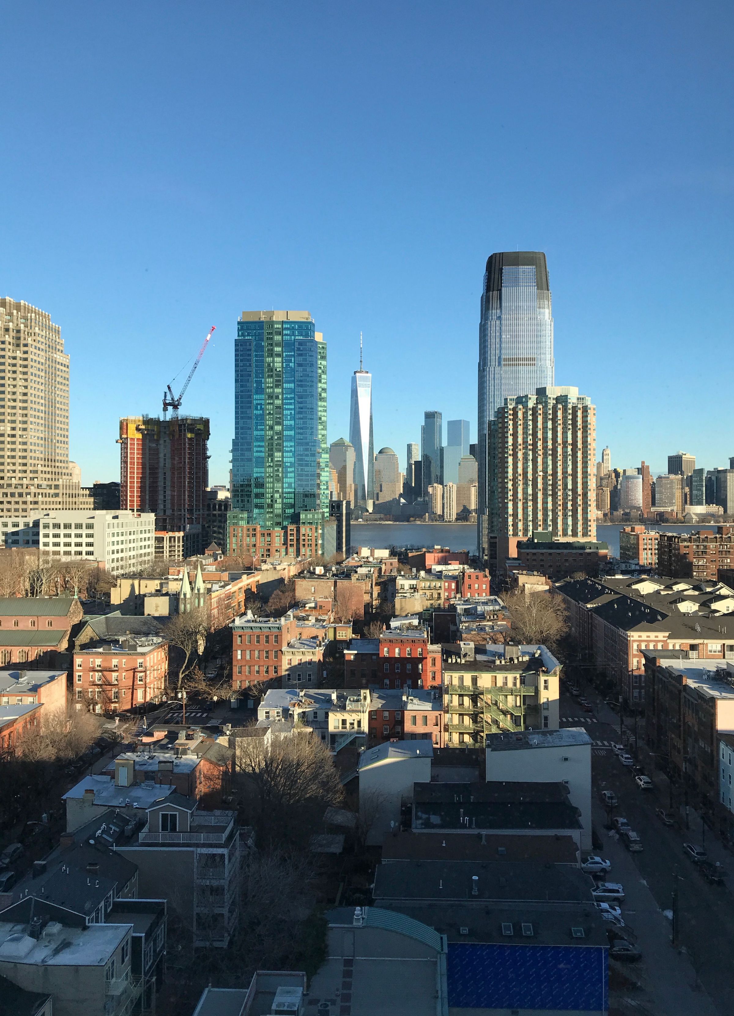 Jersey City skyline viewed from Liberty State Park