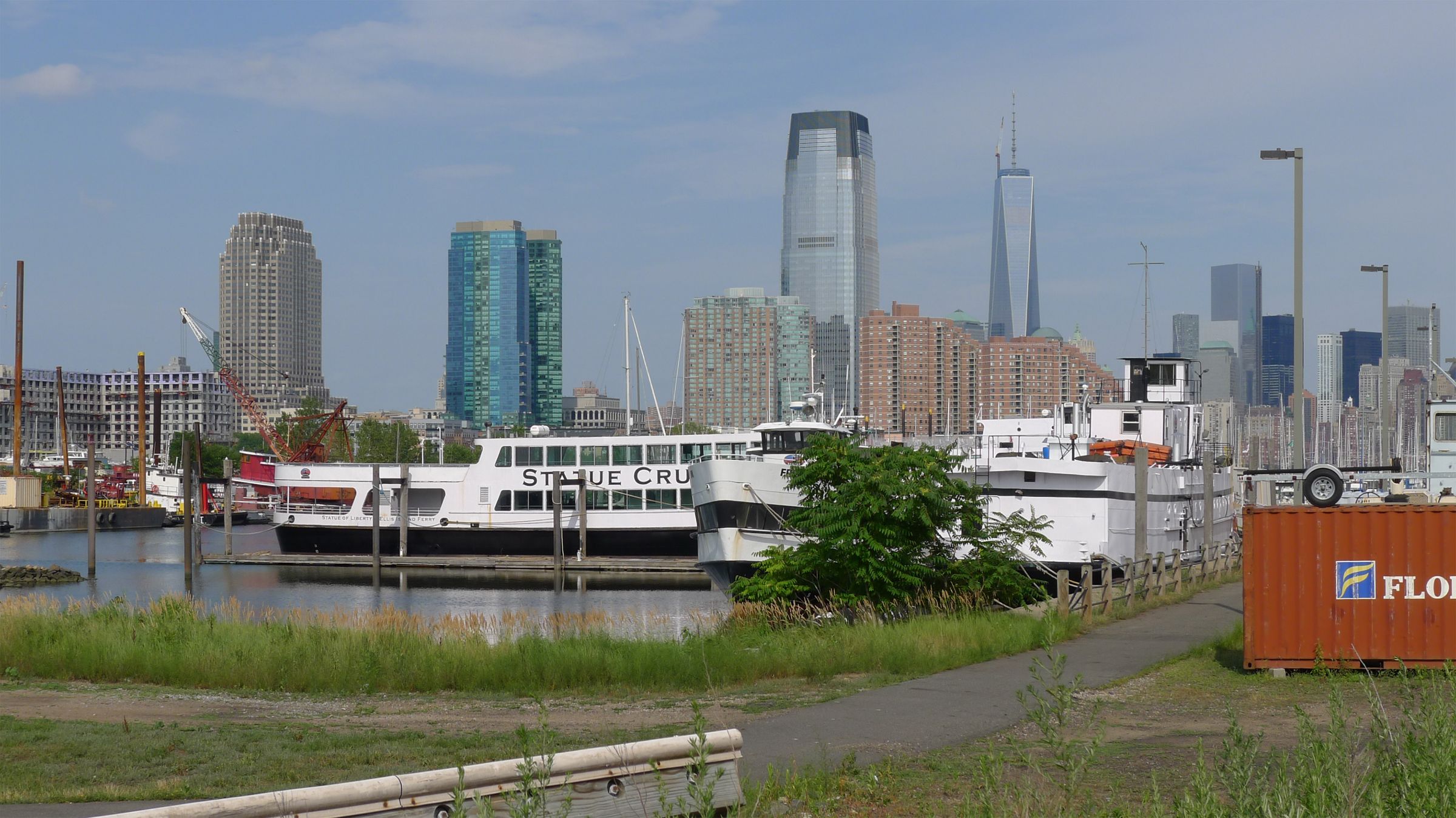 Liberty State Park waterfront with Manhattan skyline